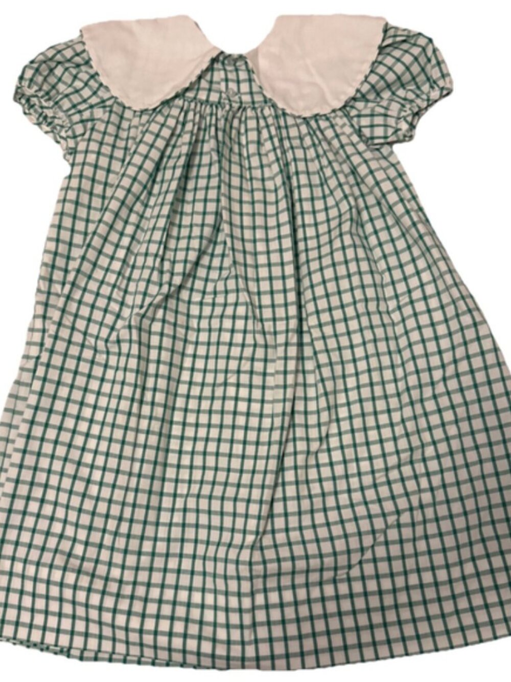 Vintage Ashton Connor Girls Size 6 Plaid Dress Smocking Easter Spring